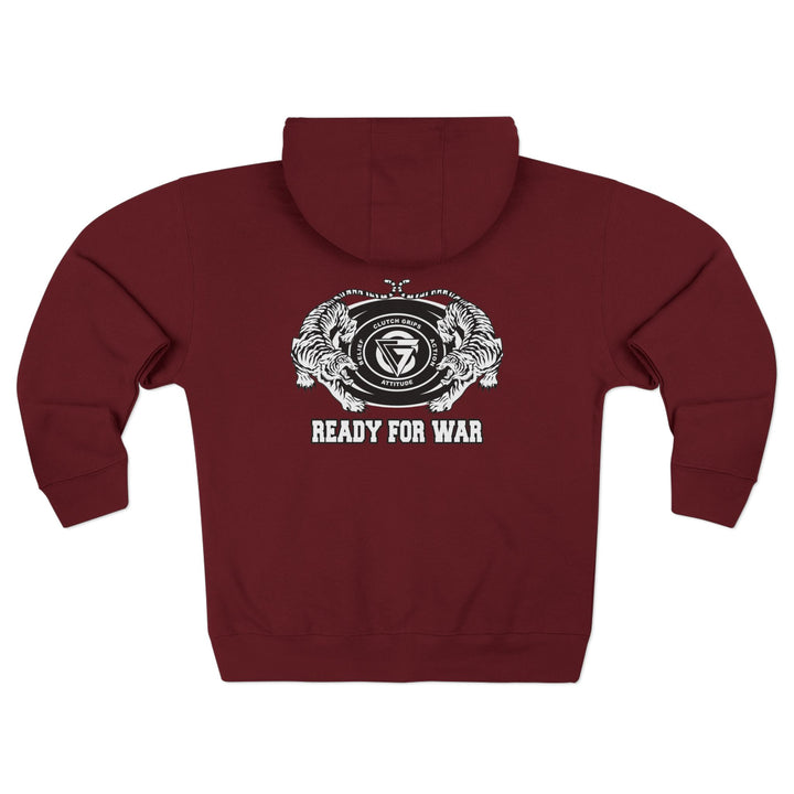 CG TIGER VS TIGER WHITE BLACK /READY FOR WAR ZIP UP