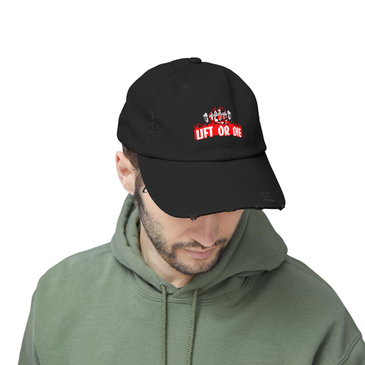 CG FIRE & FIST RED WHITE BLACK/LIFT OR DIE CAP