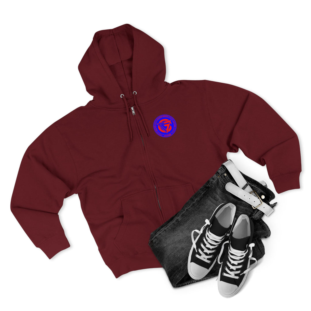MAC SNAP RED BLUE /LIFT OR DIE ZIP UP