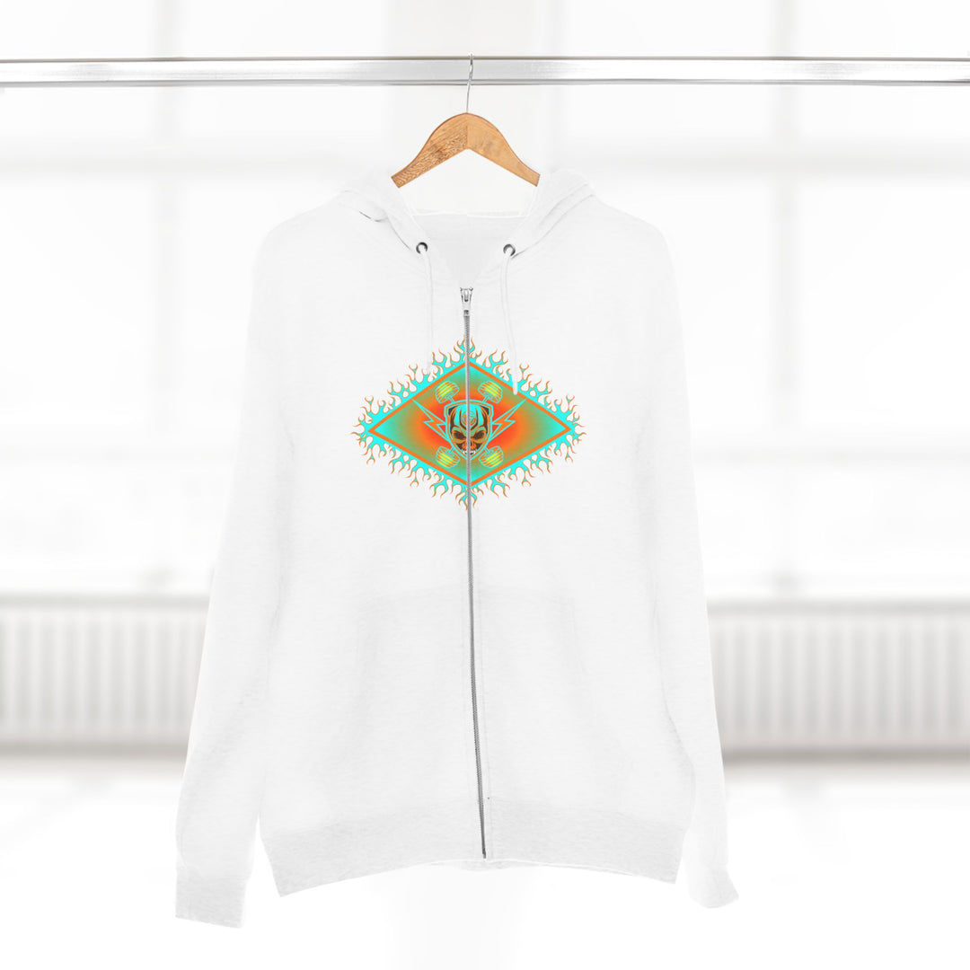 CG DIAMOND DBL BELL SKULL MIAMI COLORS /CLUTCHGRIPS ZIP UP