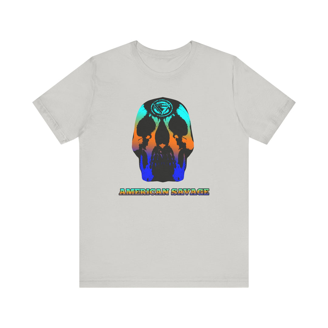SKULLATOR BLUE ORANGE AQUA  /AMERICAN SAVAGE