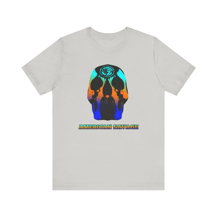 SKULLATOR BLUE ORANGE AQUA  /AMERICAN SAVAGE