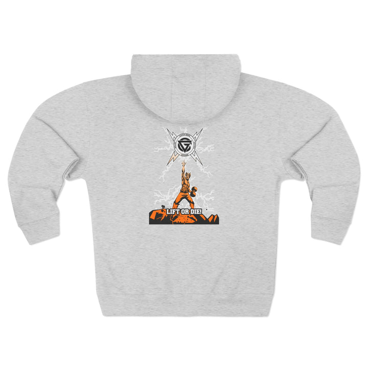 CG LIGHTNING KING ORANGE WHITE FADE/LIFT OR DIE ZIP UP