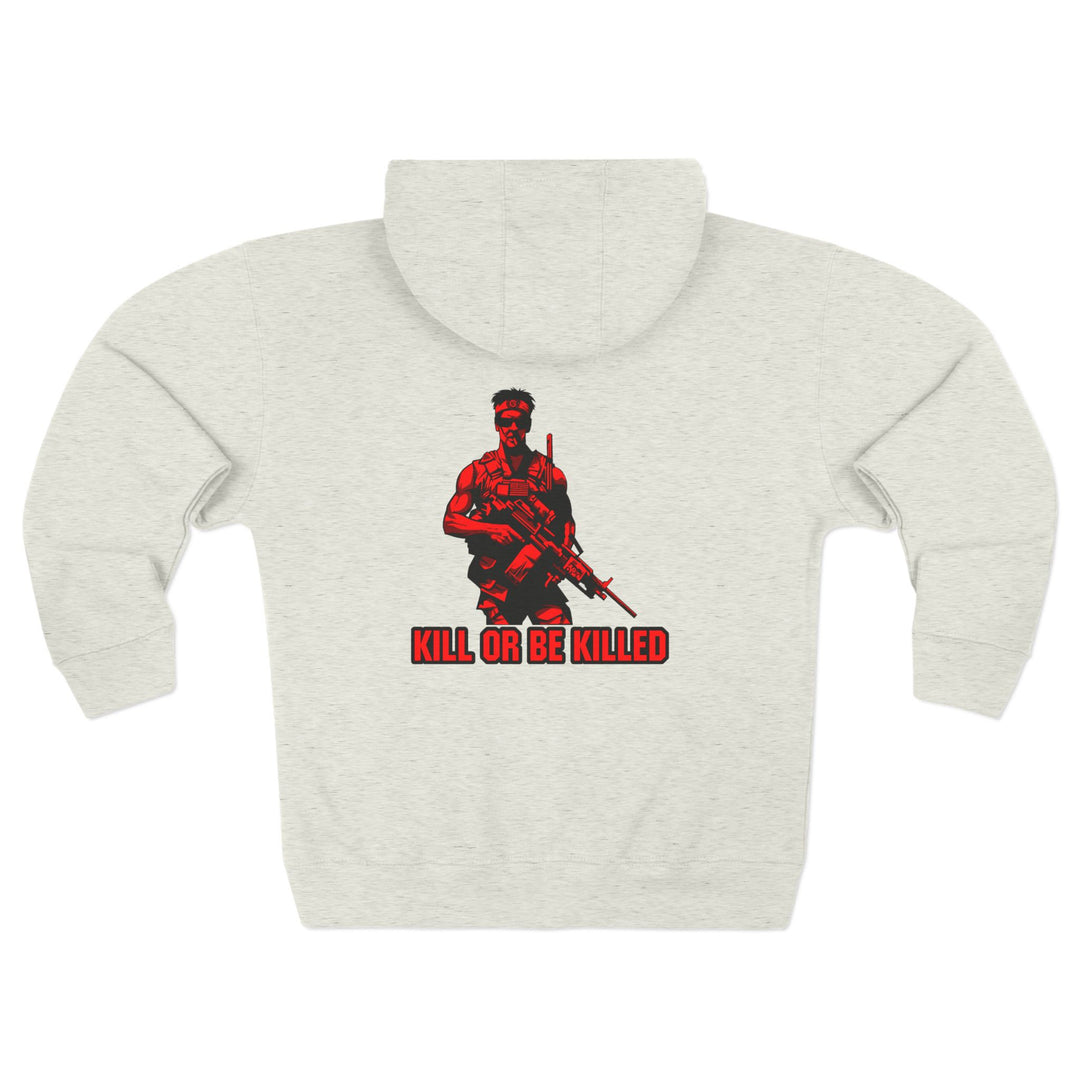 CG  NAVY SEAL TRIBUTE  RIP RED BLACK /KILL OR BE KILLED ZIP UP