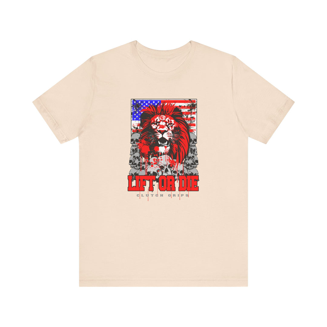 LIONHEART USA FLAG RED WHITE BLUE /LIFT OR DIE