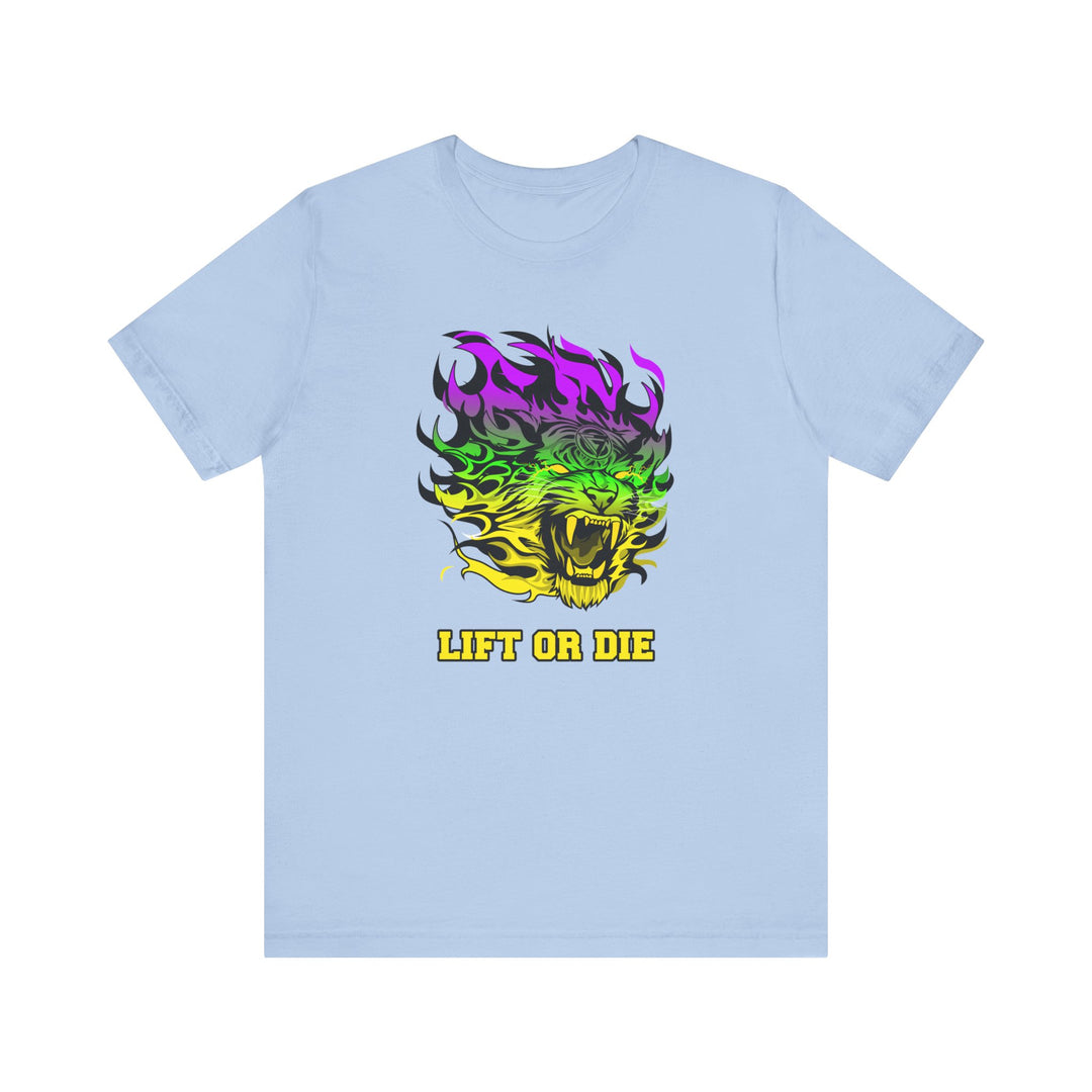 TIGER FLAME YELLOW GREEN PURPLE FADE/LIFT OR DIE