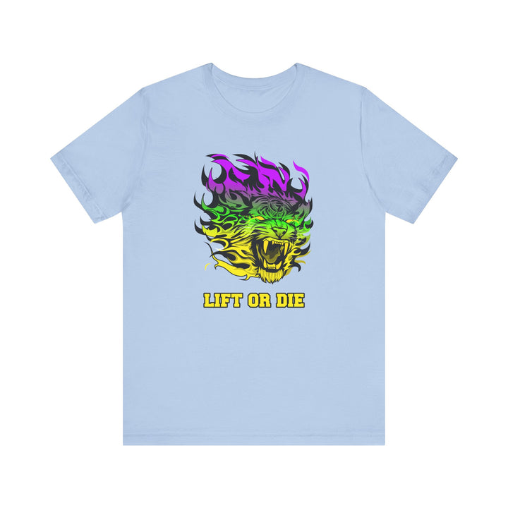 TIGER FLAME YELLOW GREEN PURPLE FADE/LIFT OR DIE