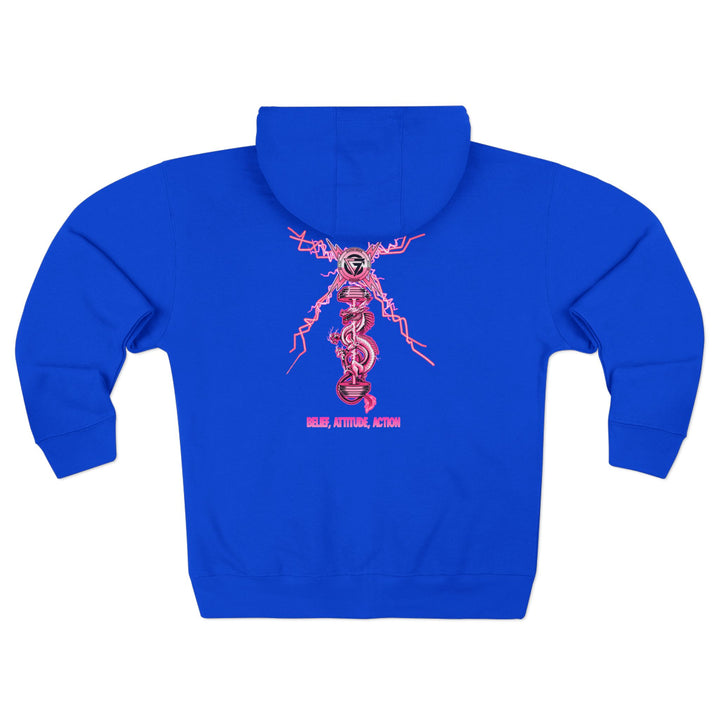 CG DRAGON BELLE LIGHTNING PINK/BELIEF ATTITUDE ACTION ZIP UP