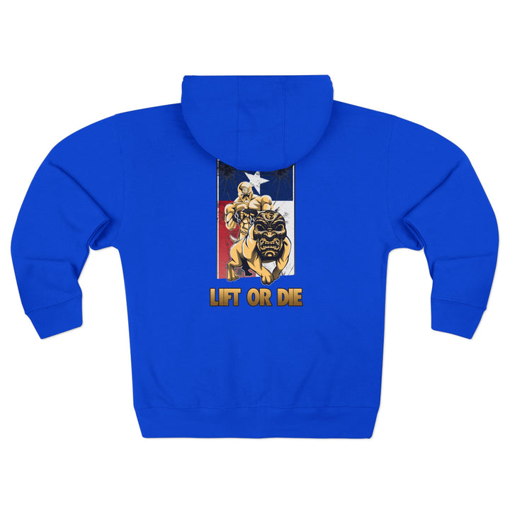 CG ANGRY DOG LONE STAR TEXAS STYLE /LIFT OR DIE ZIP UP
