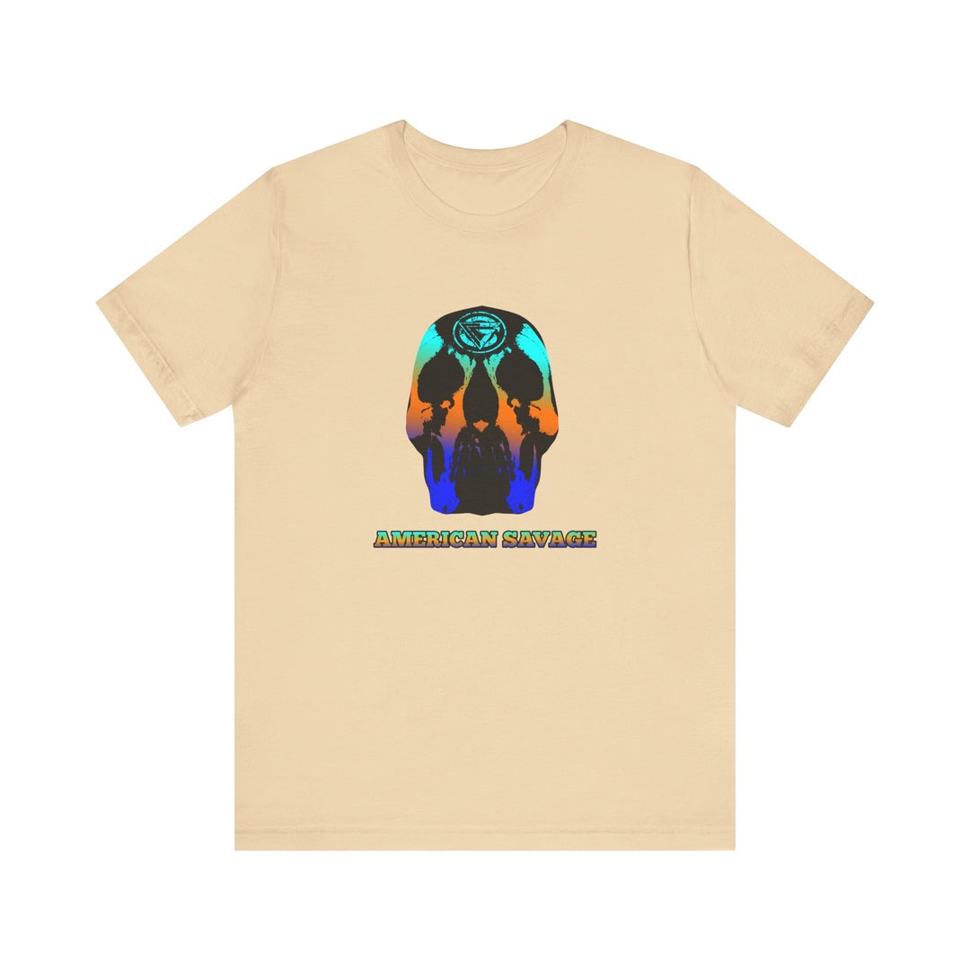 SKULLATOR BLUE ORANGE AQUA  /AMERICAN SAVAGE