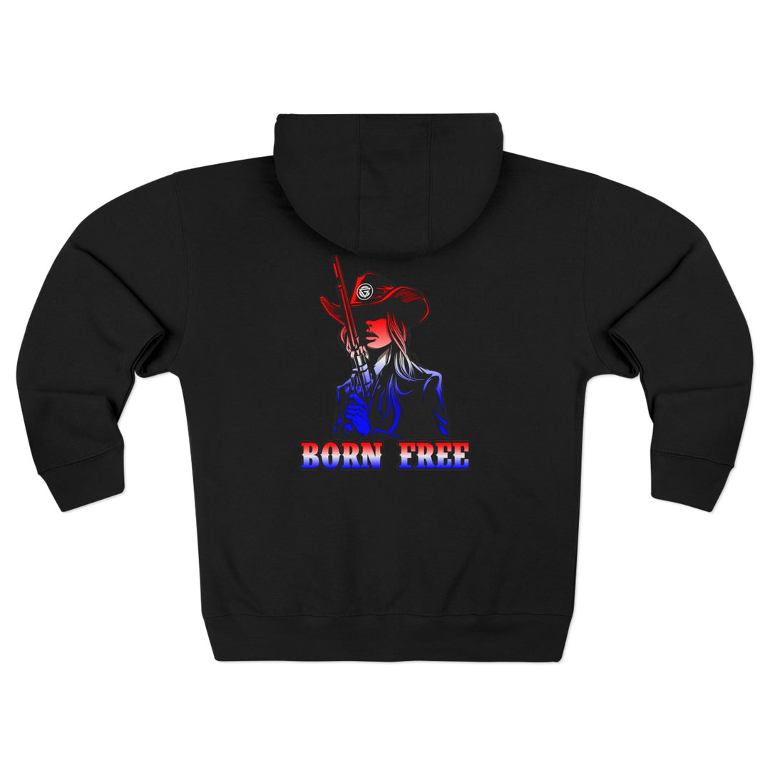 CG REBEL WOMAN RED WHITE BLUE FADE /BORN FREE ZIP UP