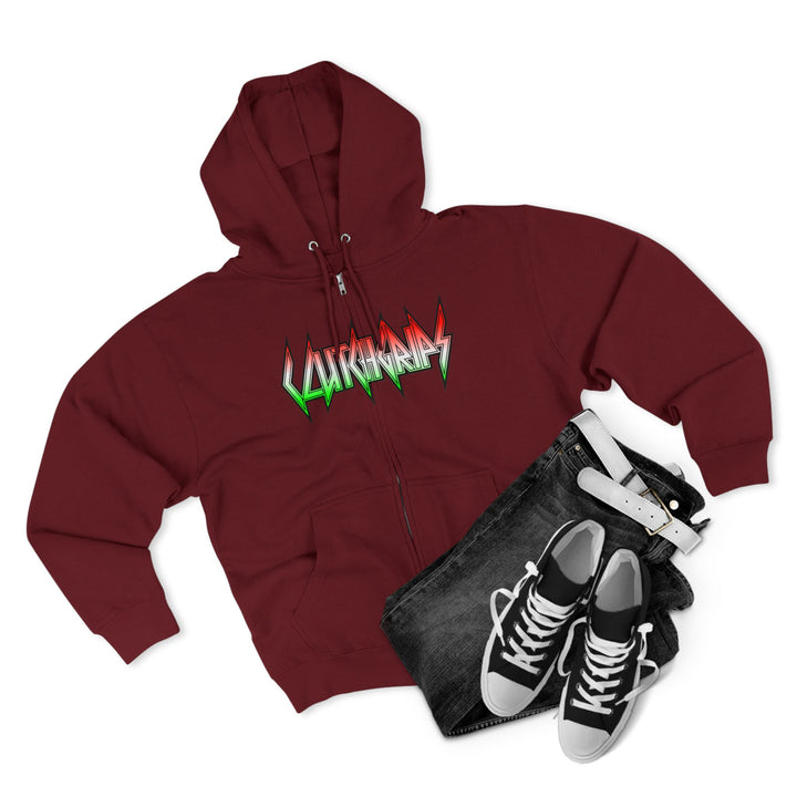 LIGHTNING KING RED WHITE GREEN /STAY SAVAGE  ZIP UP