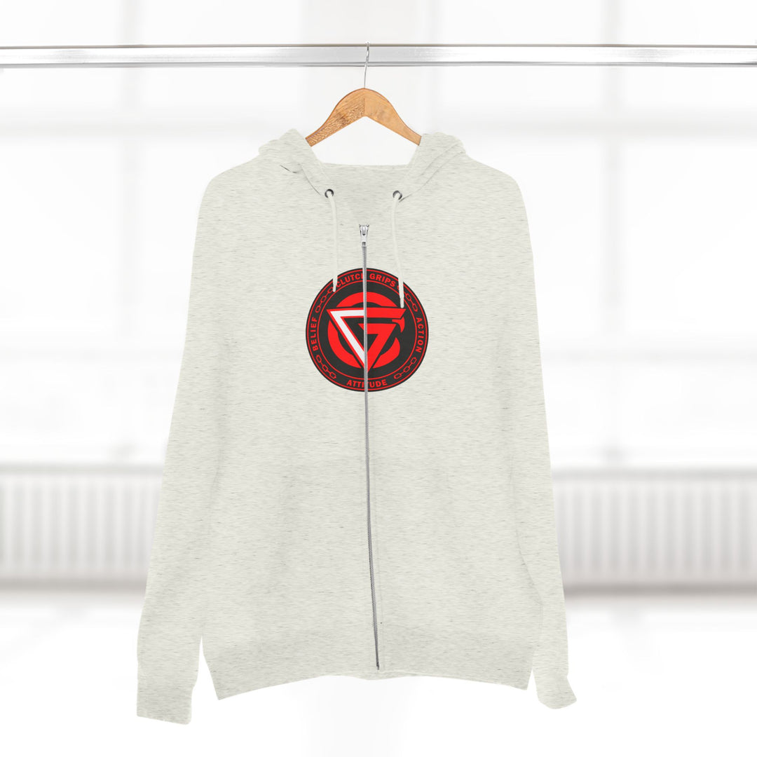 ENTER THE MAC RED BLACK /AMERICAN SAVAGE ZIP UP