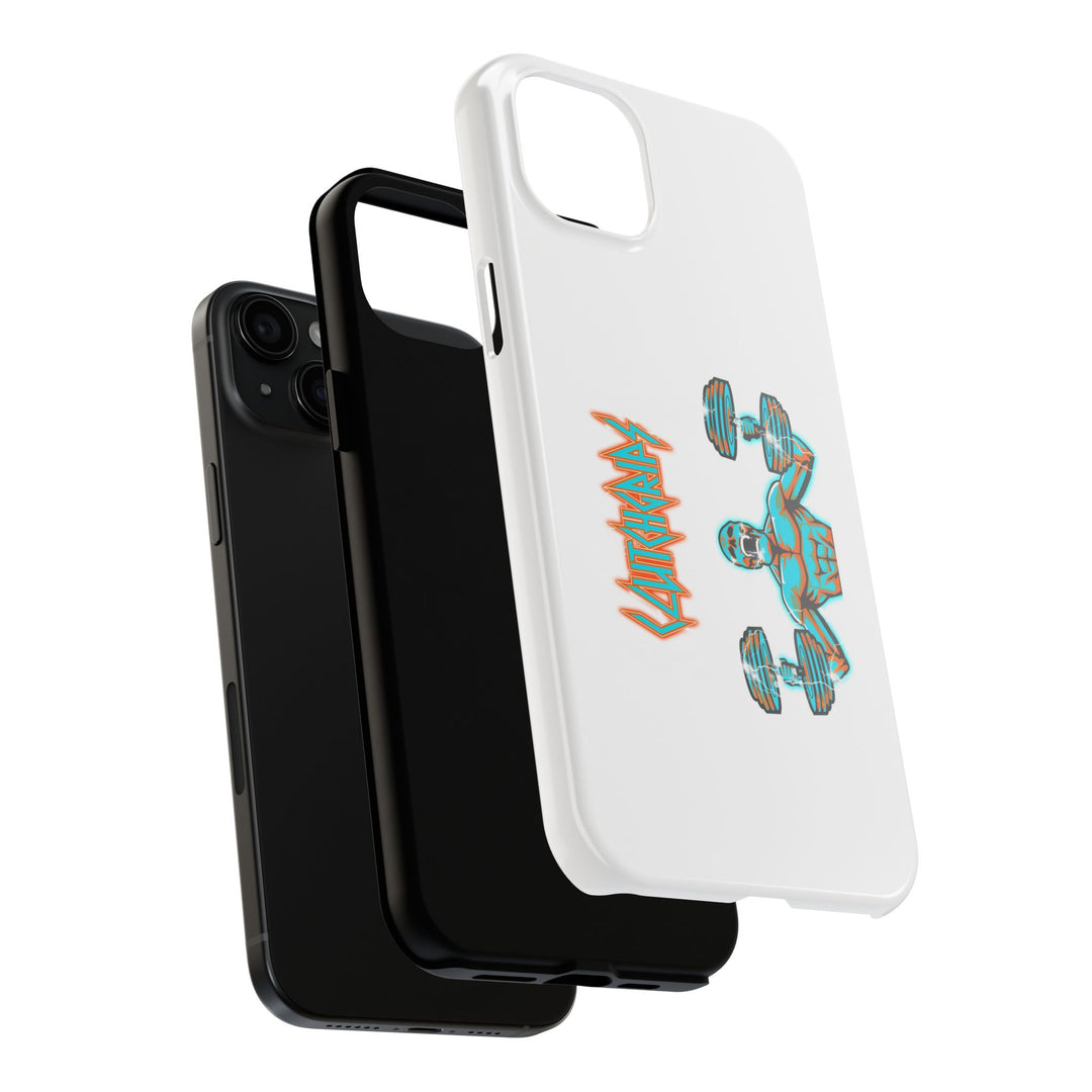 RIDE THE LIGHTNING MIAMI COLORS AQUA ORANGE PHONE CASE/CLUTCHGRIPS