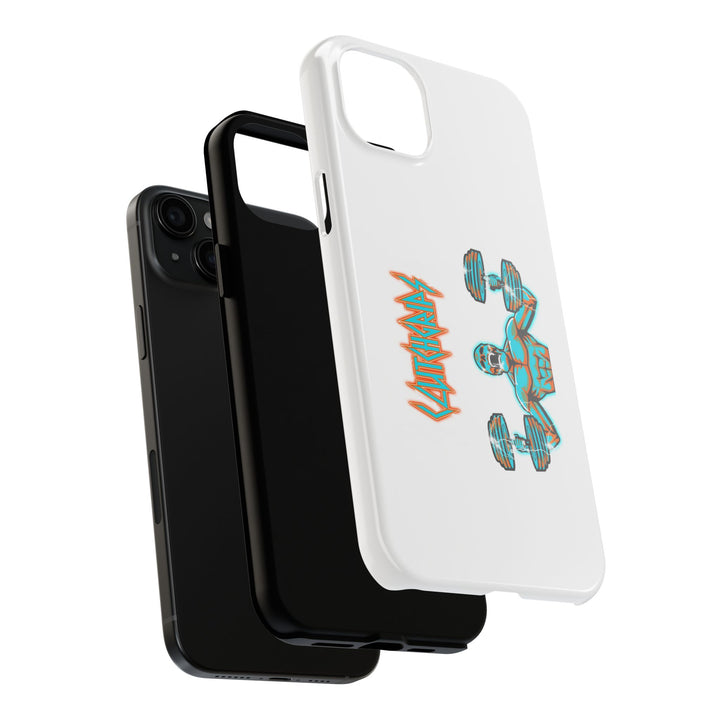 RIDE THE LIGHTNING MIAMI COLORS AQUA ORANGE PHONE CASE/CLUTCHGRIPS