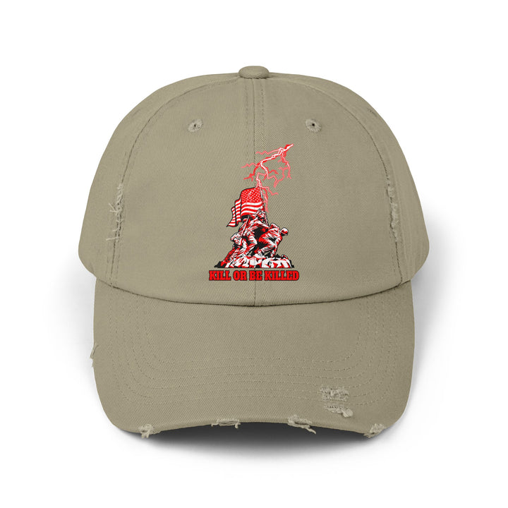AMERICAN WARRIOR RED WHITE/KILL OR BE KILLED CAP