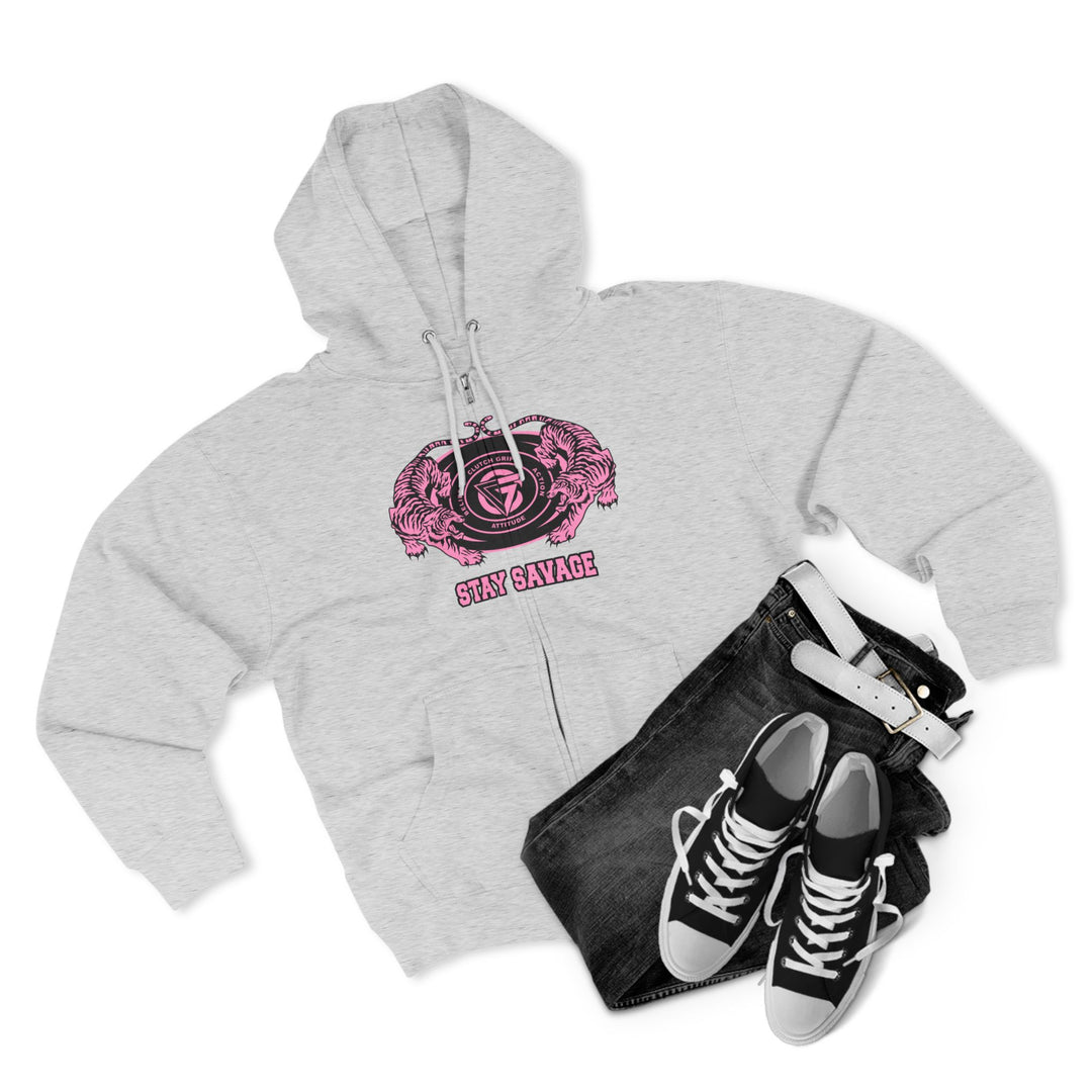 CG TIGER VS TIGER PINK/STAY SAVAGE ZIP UP