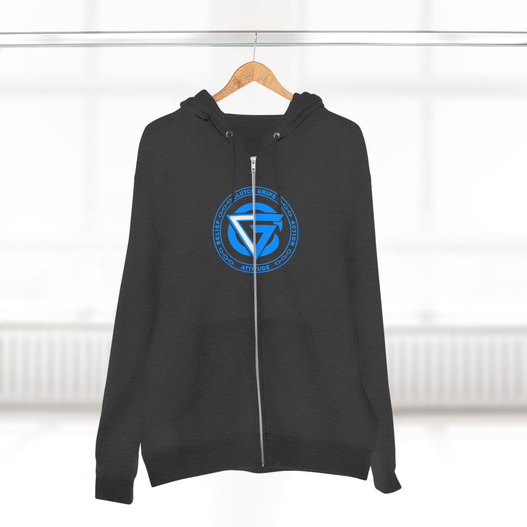 MAC SNAP DRAGON BLUE /LIFT OR DIE ZIP UP
