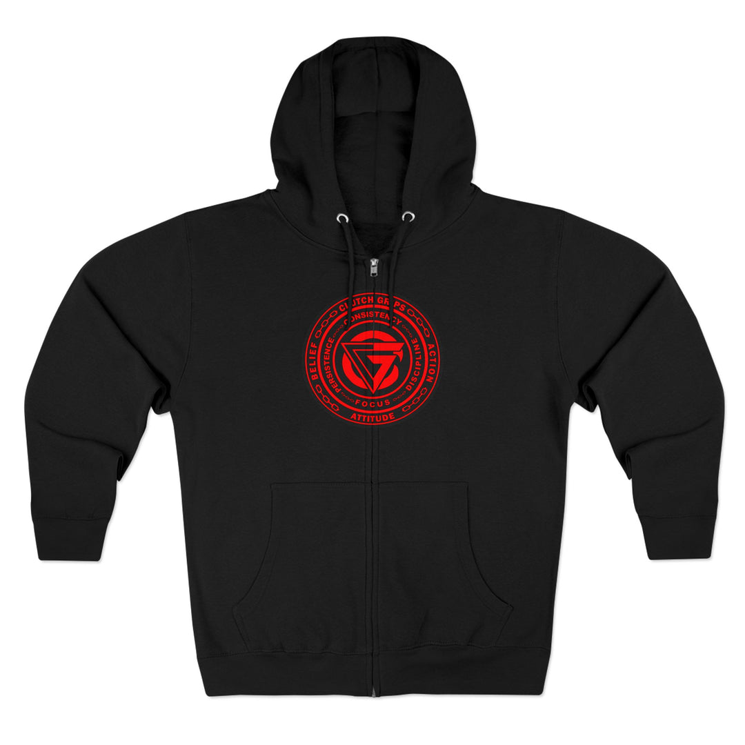 CG OUTLAW RED BLACK /THE QUIK & THE DEAD ZIP UP