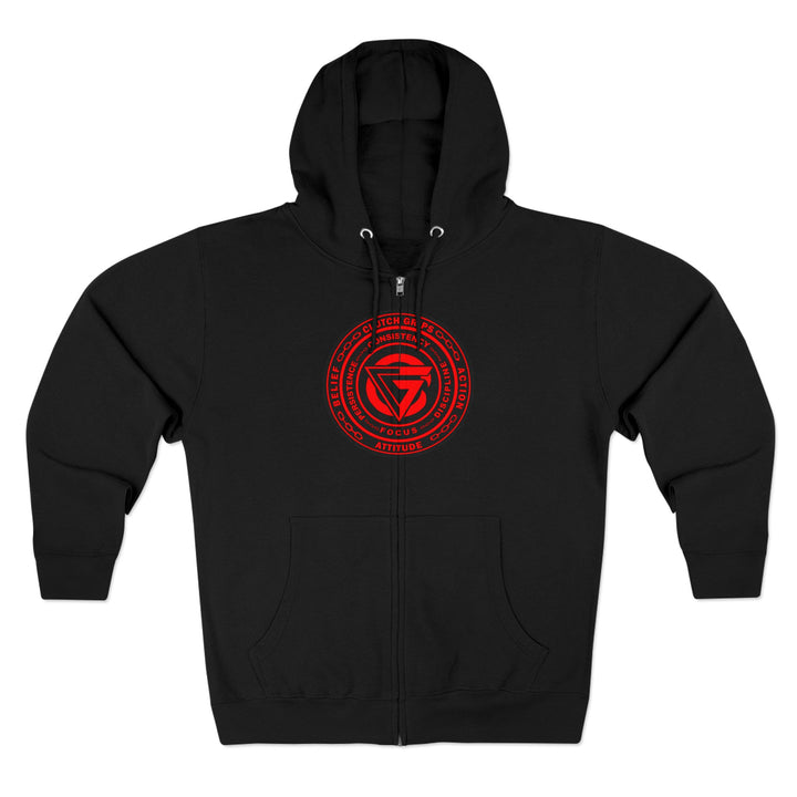 CG OUTLAW RED BLACK /THE QUIK & THE DEAD ZIP UP