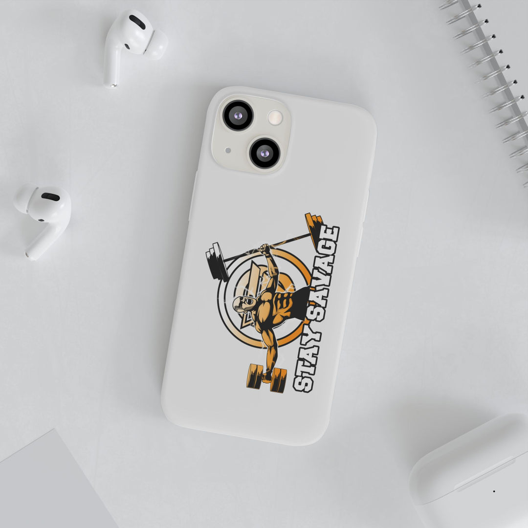 SPARTAN LIFT ORANGE WHITE PHONE CASE/STAY SAVAGE
