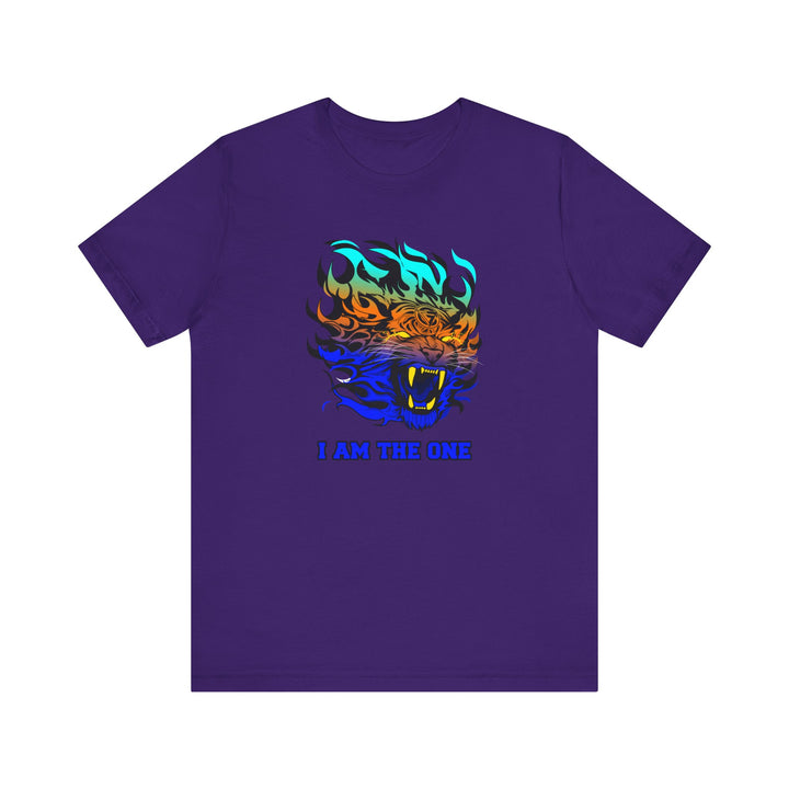 TIGER FLAME BLUE ORANGE AQUA FADE/I AM THE ONE
