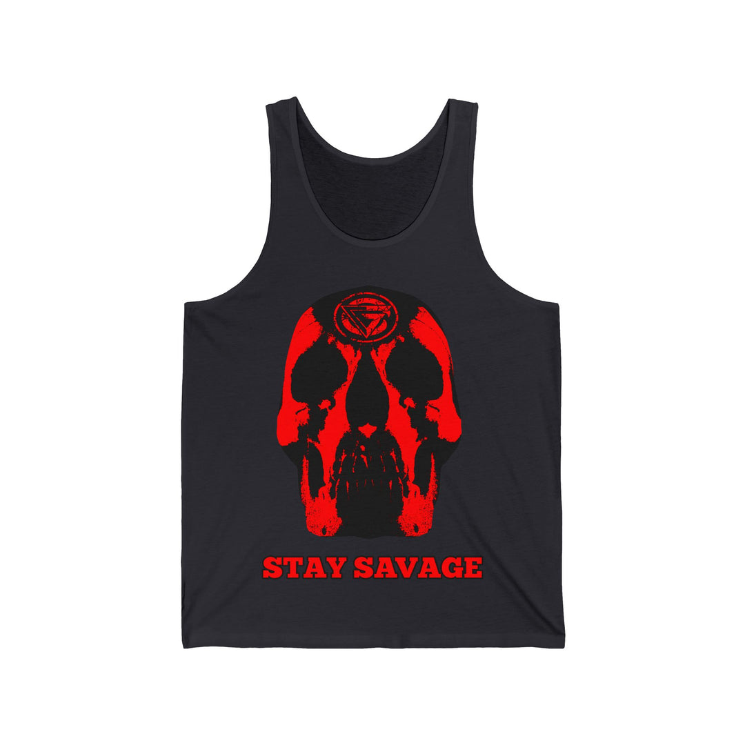 SKULLATOR TANK RED /STAY SAVAGE