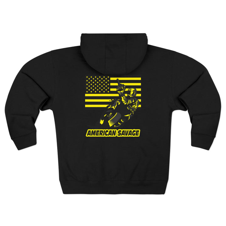 CG EZ RIDER BLACK YELLOW /AMERICAN SAVAGE ZIP UP