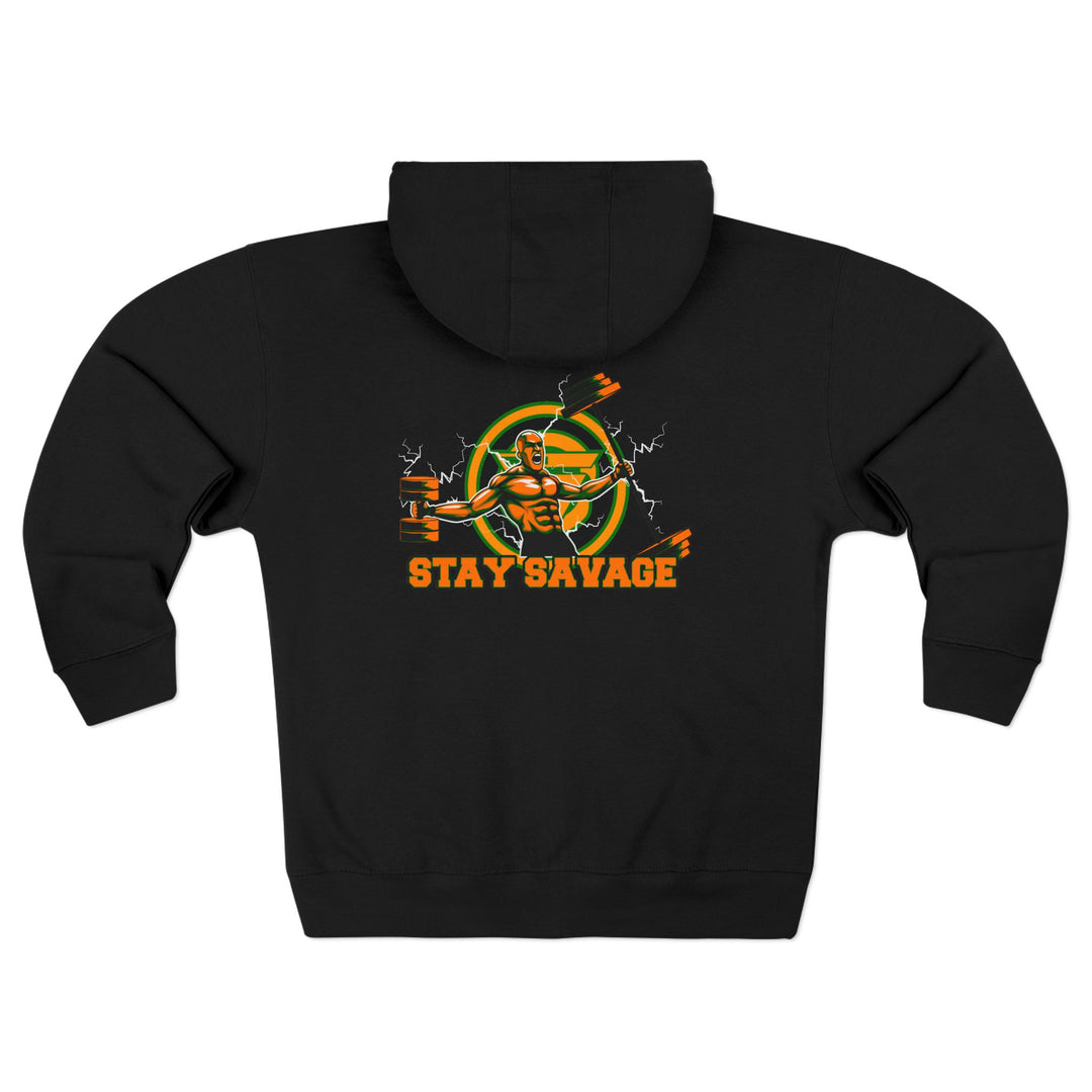 SPARTAN LIFT ORANGE GREEN  /STAY SAVAGE ZIP UP