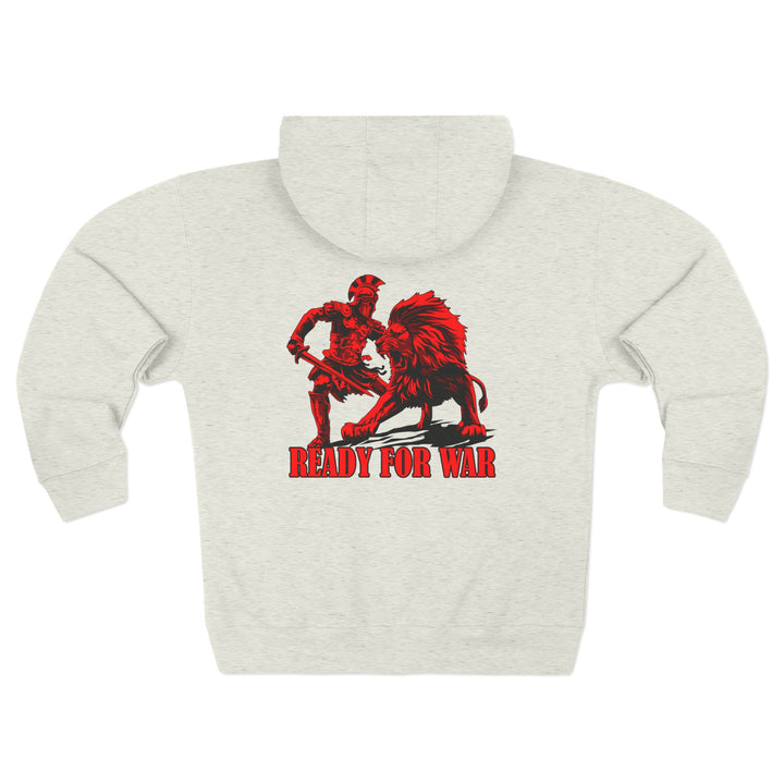 CG LION TAMER  RED /READY FOR WAR ZIP UP