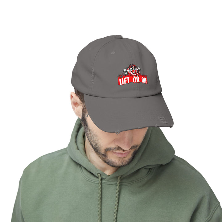CG FIRE & FIST RED WHITE BLACK/LIFT OR DIE CAP