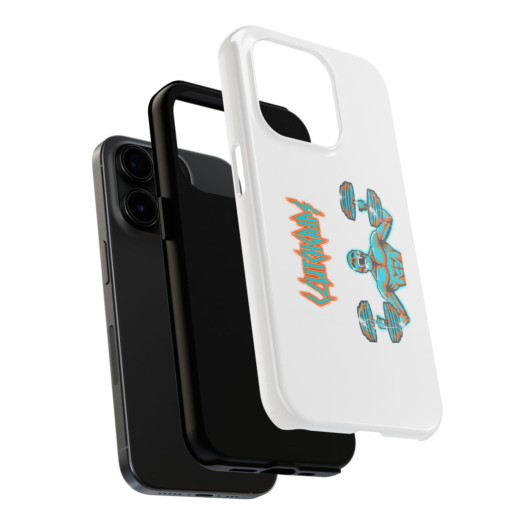 RIDE THE LIGHTNING MIAMI COLORS AQUA ORANGE PHONE CASE/CLUTCHGRIPS