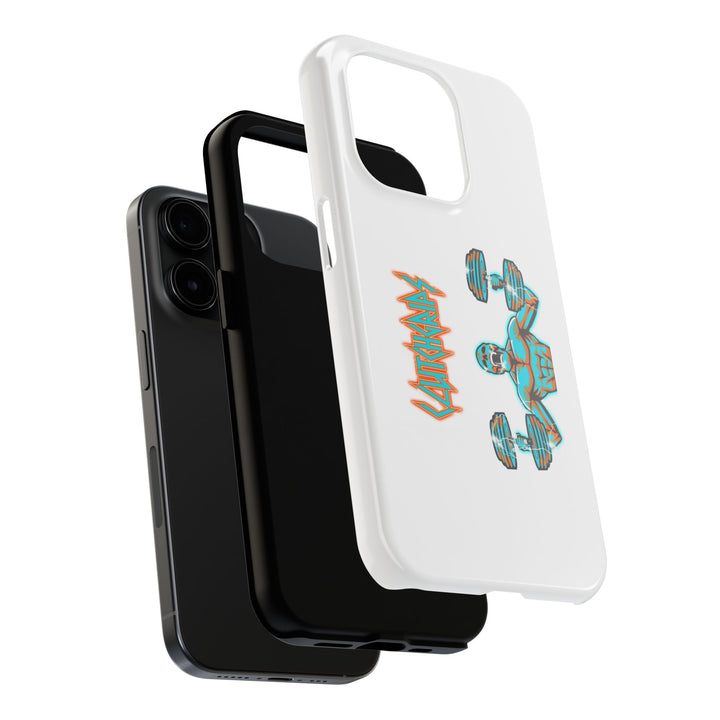 RIDE THE LIGHTNING MIAMI COLORS AQUA ORANGE PHONE CASE/CLUTCHGRIPS