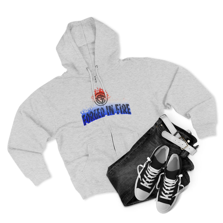 CG AMERICAN WARRIORS RED WHITE BLUE FADE /AMERICAN SAVAGE ZIP UP