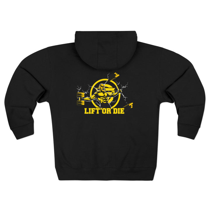 SPARTAN LIFT YELLOW BLACK/LIFT OR DIE ZIP UP