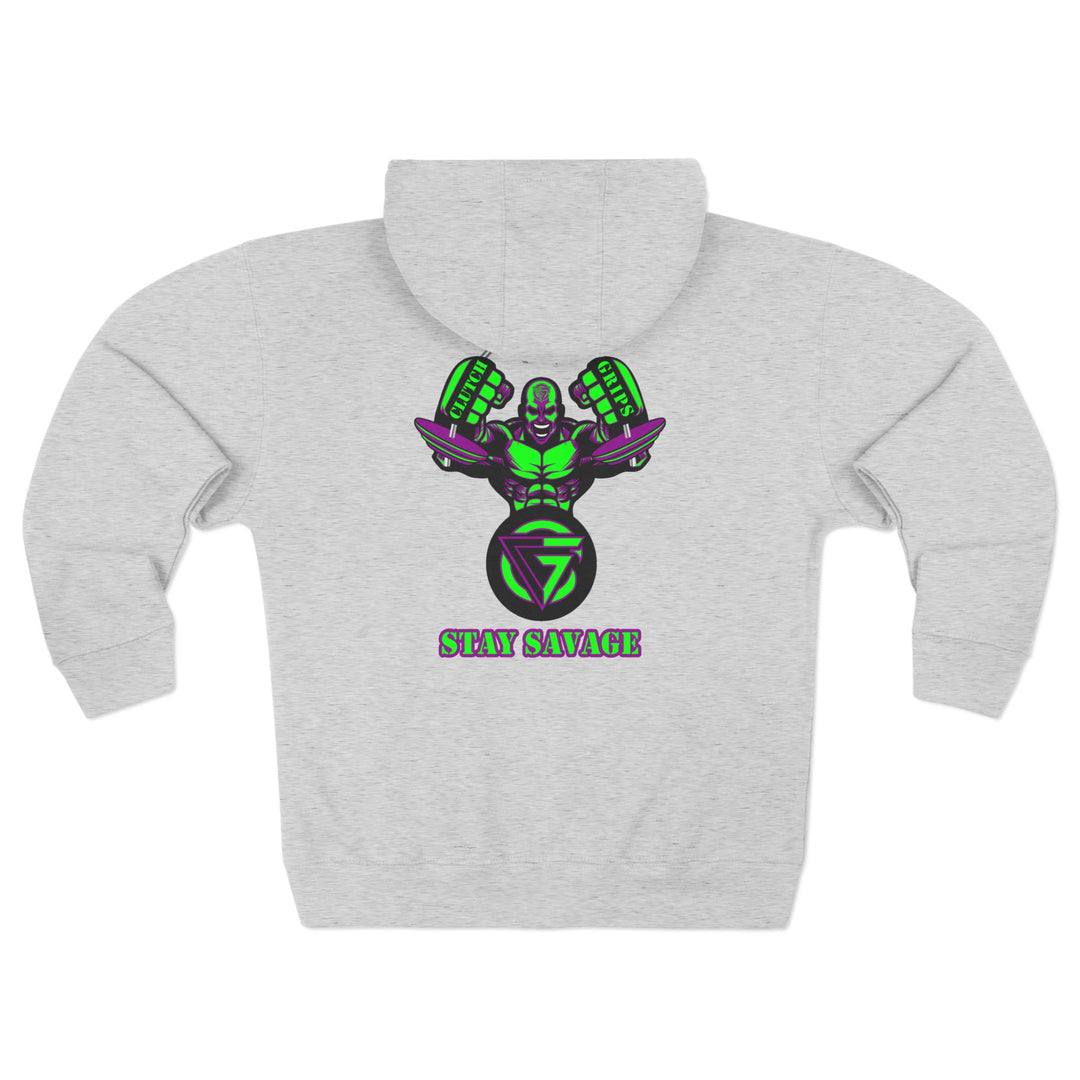 MAC SNAP PURPLE GREEN /STAY SAVAGE ZIP UP