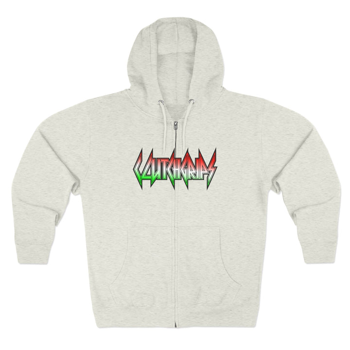 CG SKULL RED WHITE GREEN /READY FOR WAR ZIP UP