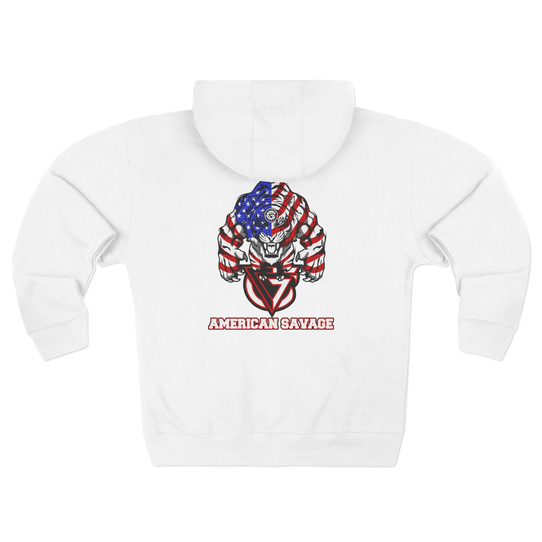 CG WICKED TIGER RED WHITE BLUE /AMERICAN SAVAGE ZIP UP