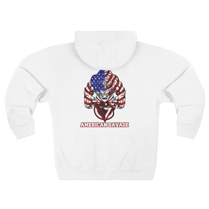 CG WICKED TIGER RED WHITE BLUE /AMERICAN SAVAGE ZIP UP