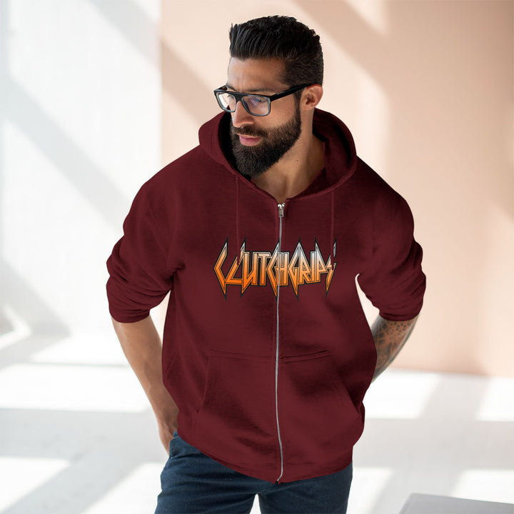 SAMURAI MAC  ORANGE WHITE /LIFT HARDER ZIP UP
