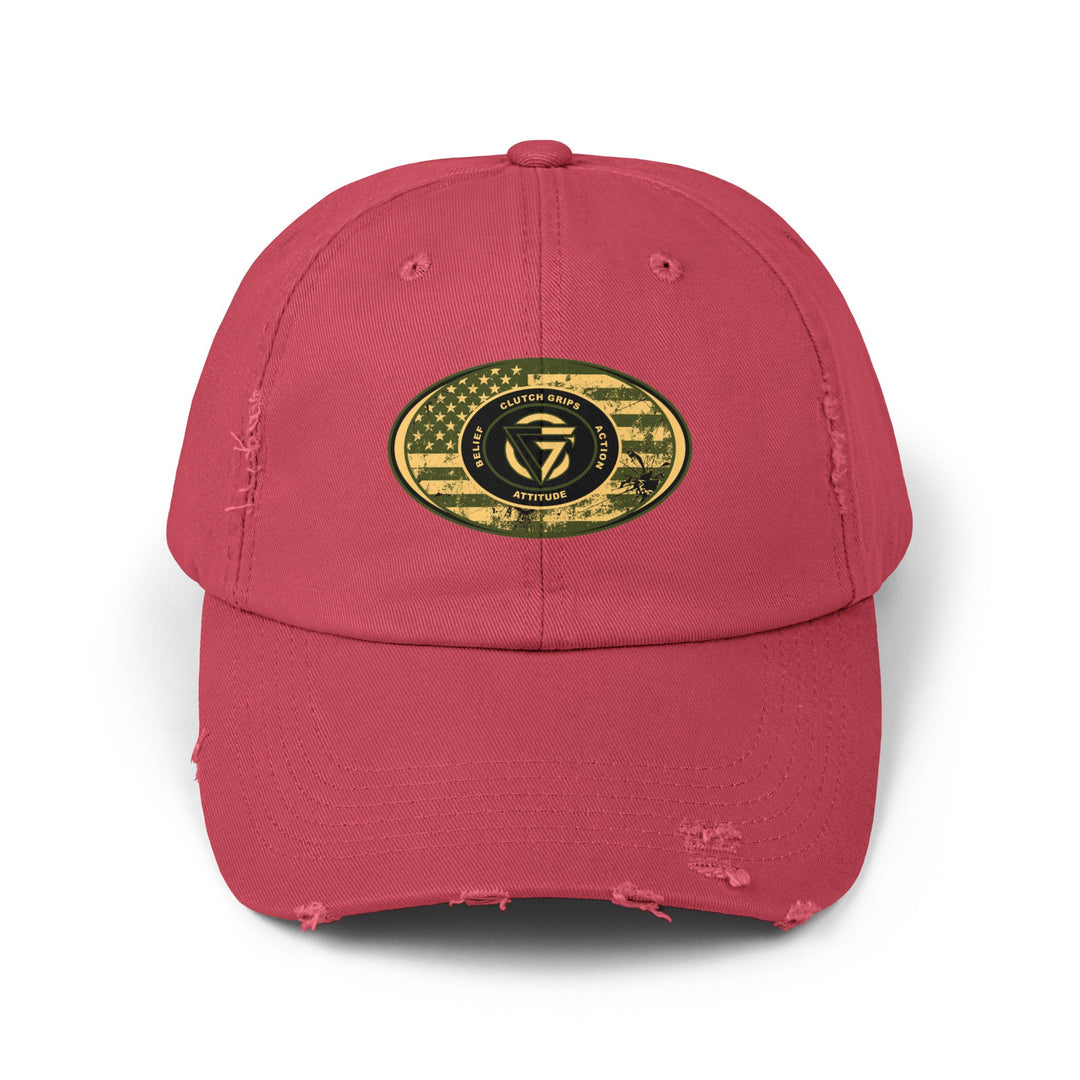 CG AFGHANISTAN DISTRESSED TRIBUTE FLAG OVAL CAP