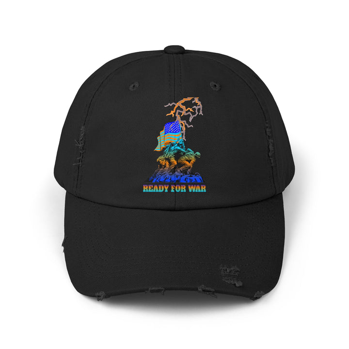AMERICAN WARRIOR BLUE ORANGE AQUA/READY FOR WAR CAP