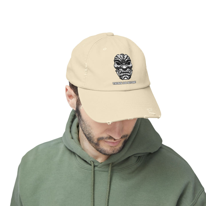 CG SAMURAI MASK WHITE BLACK /THINK DO BECOME CAP