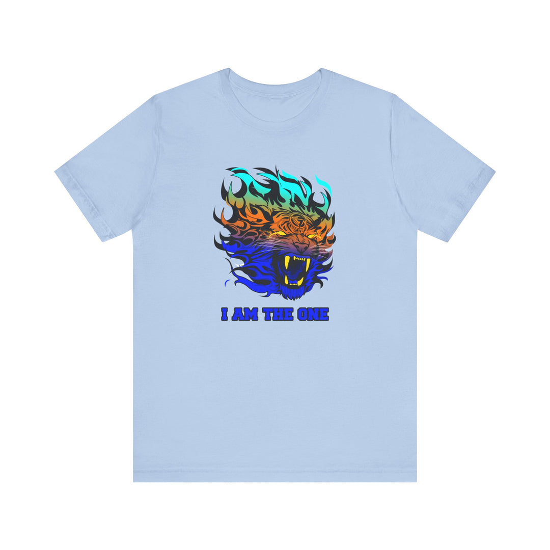 TIGER FLAME BLUE ORANGE AQUA FADE/I AM THE ONE