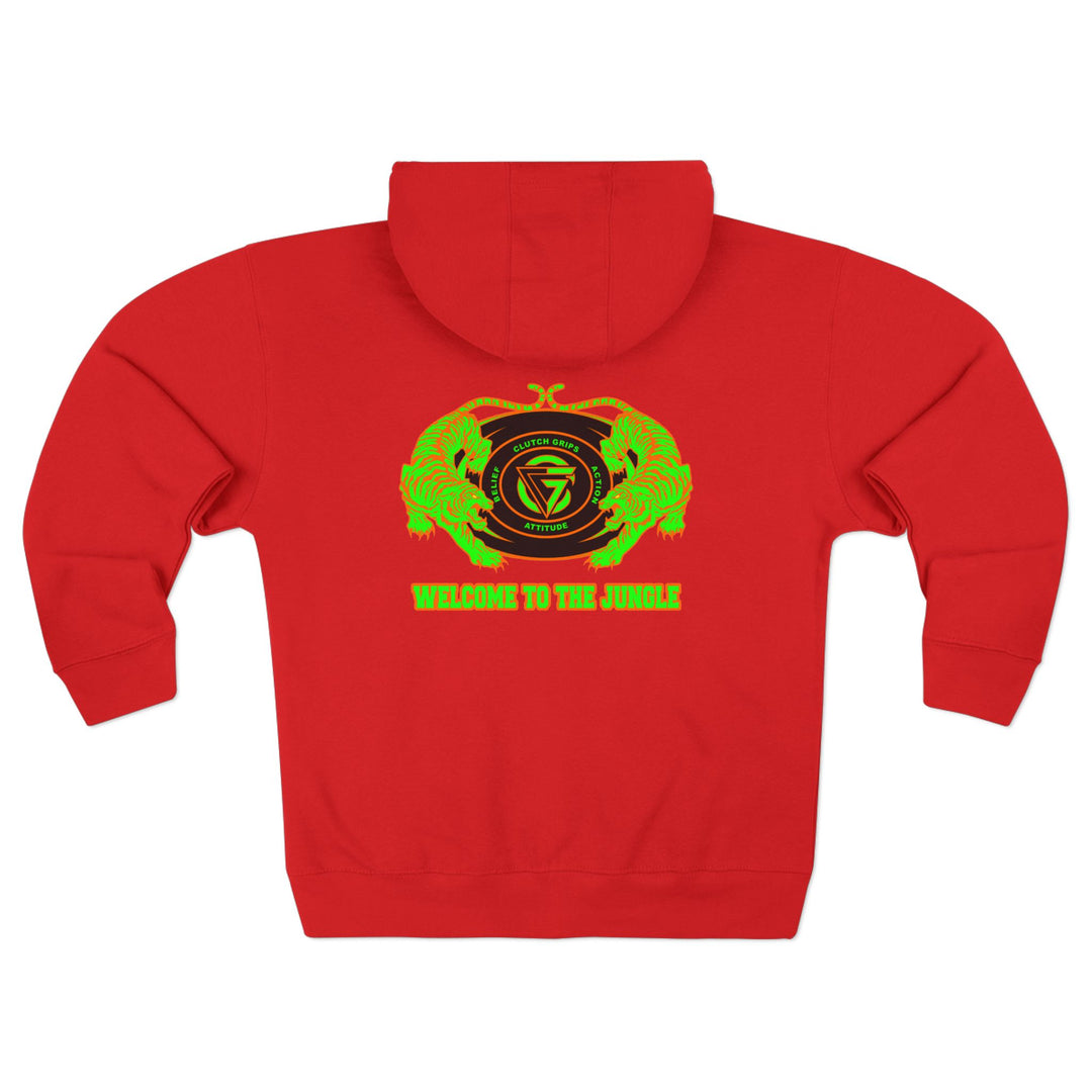 TIGER VS TIGER GREEN ORANGE /WELCOME TO THE JUNGLE ZIP UP