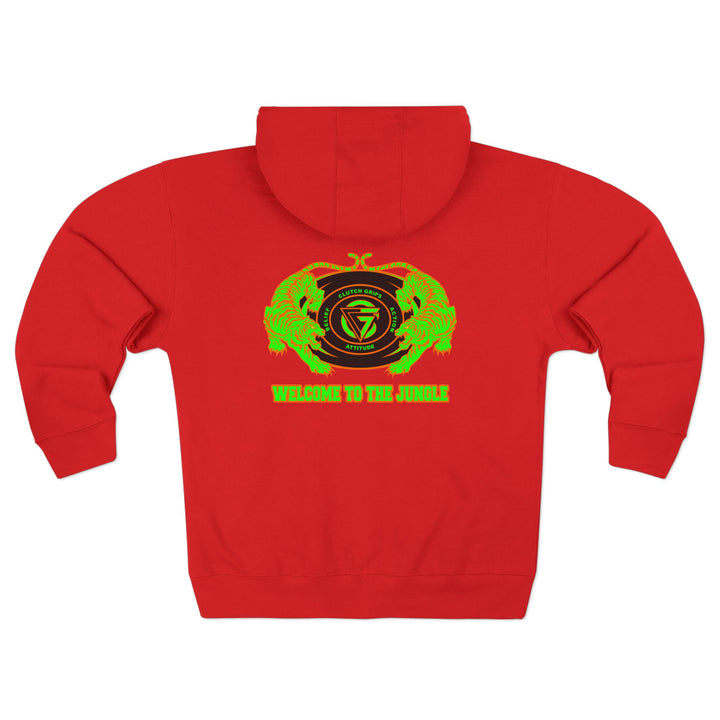 TIGER VS TIGER GREEN ORANGE /WELCOME TO THE JUNGLE ZIP UP