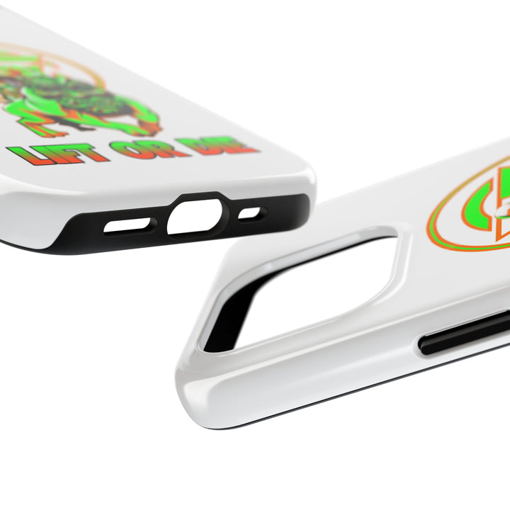 ANGRY DOG ORANGE GREEN PHONE CASE /LIFT OR DIE