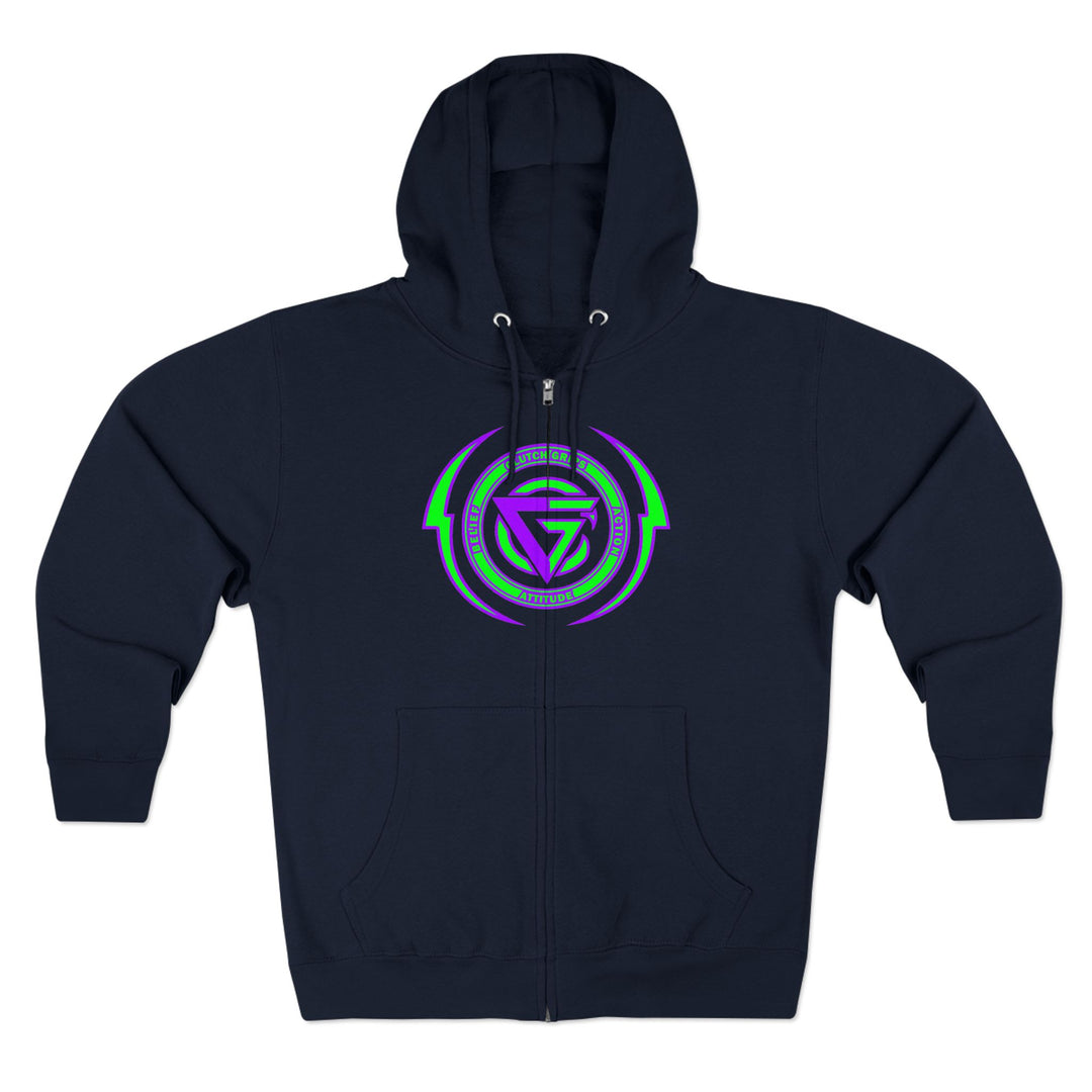 MAC SNAP PURPLE GREEN /STAY SAVAGE ZIP UP