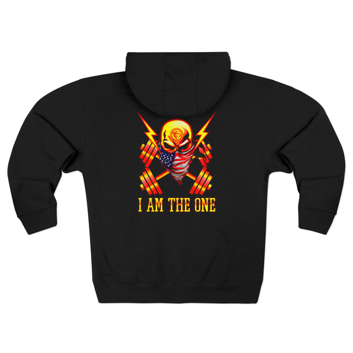 CG SKULL BANDIT ORANGE GOLD RED /I AM THE ONE ZIP UP