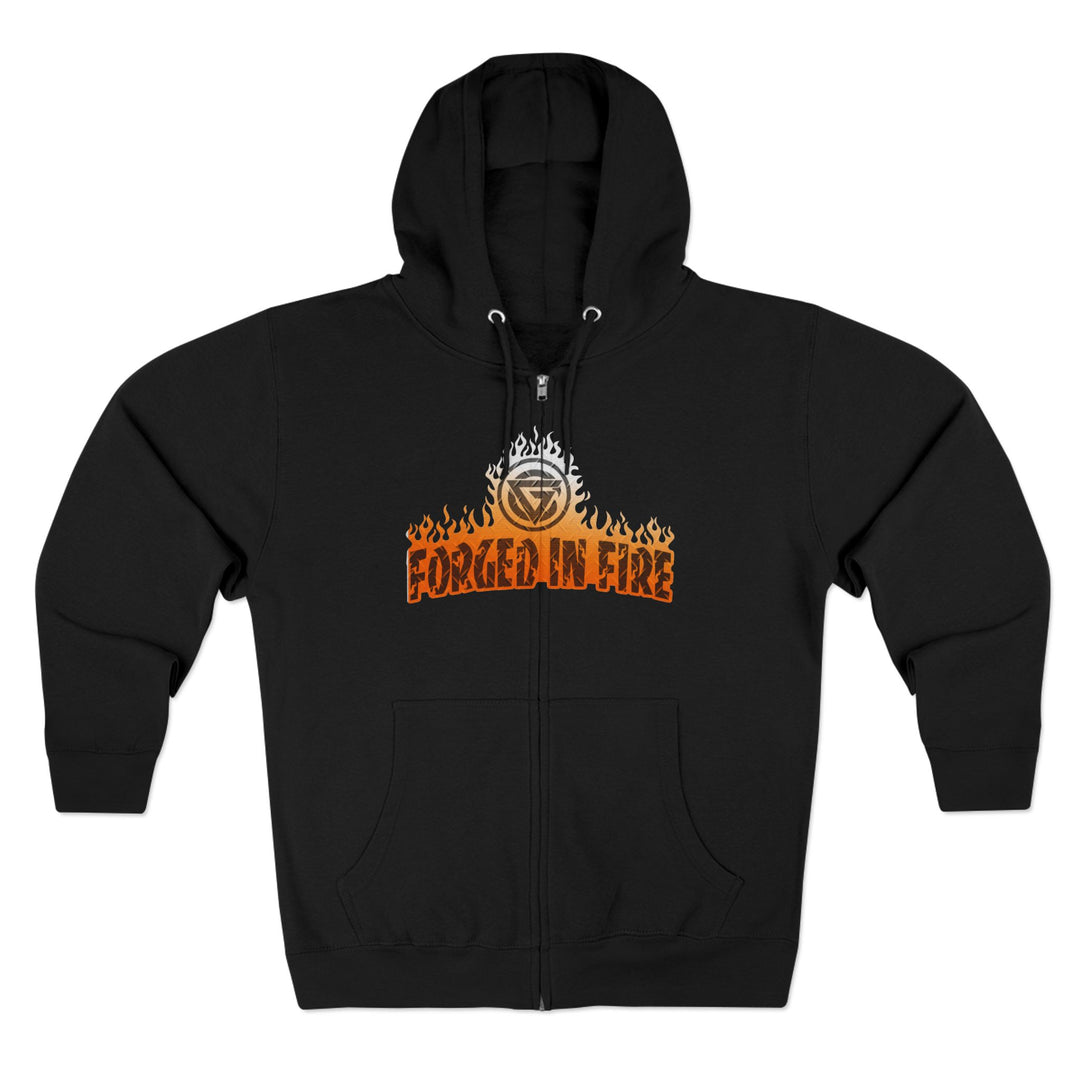 CG SKULLATOR SGL BELL DRAGON TIGER ORANGE WHITE  FADE /READY FOR WAR ZIP UP